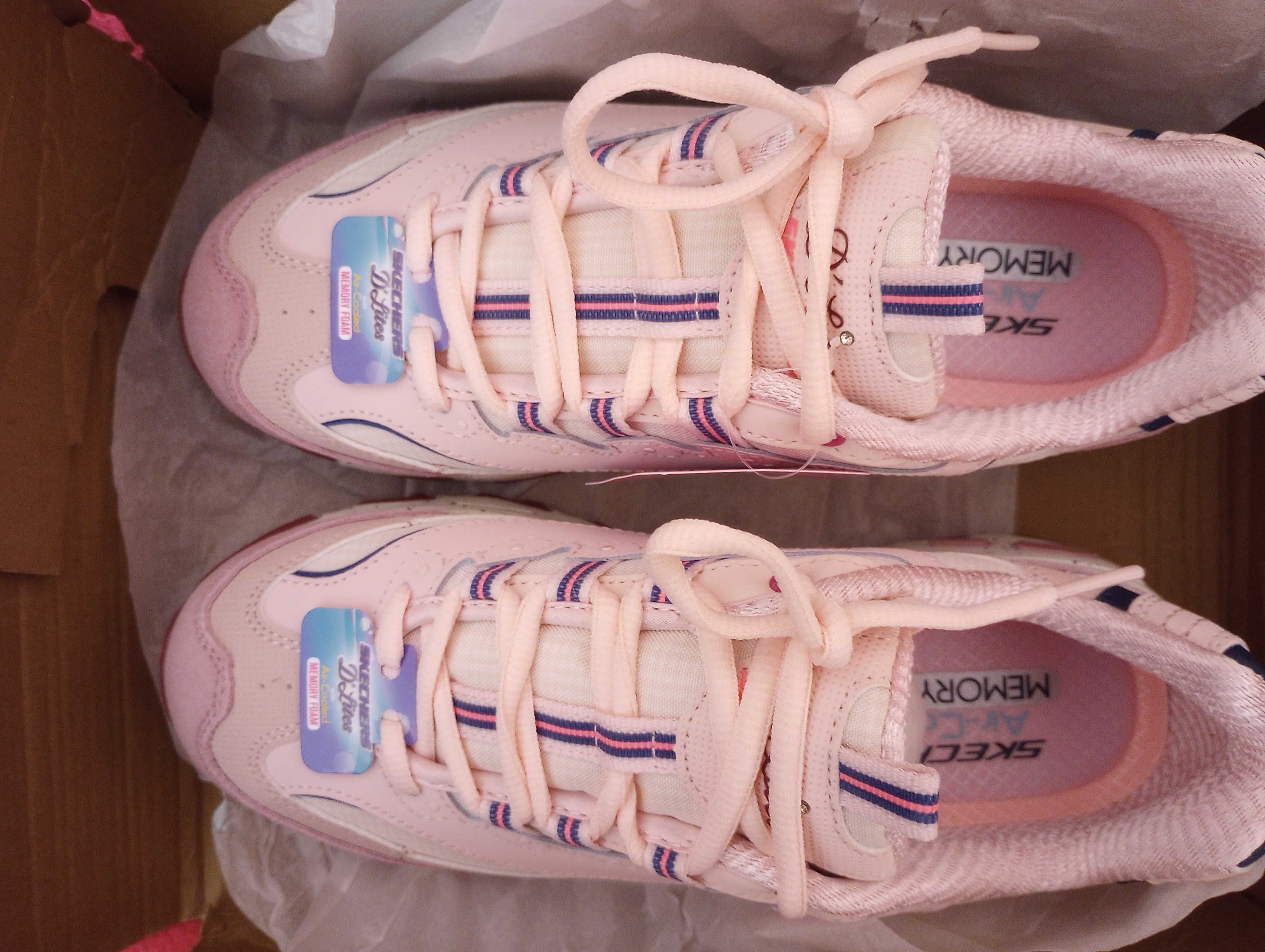 Дамски обувки Skechers D'LITES Скечърс розови