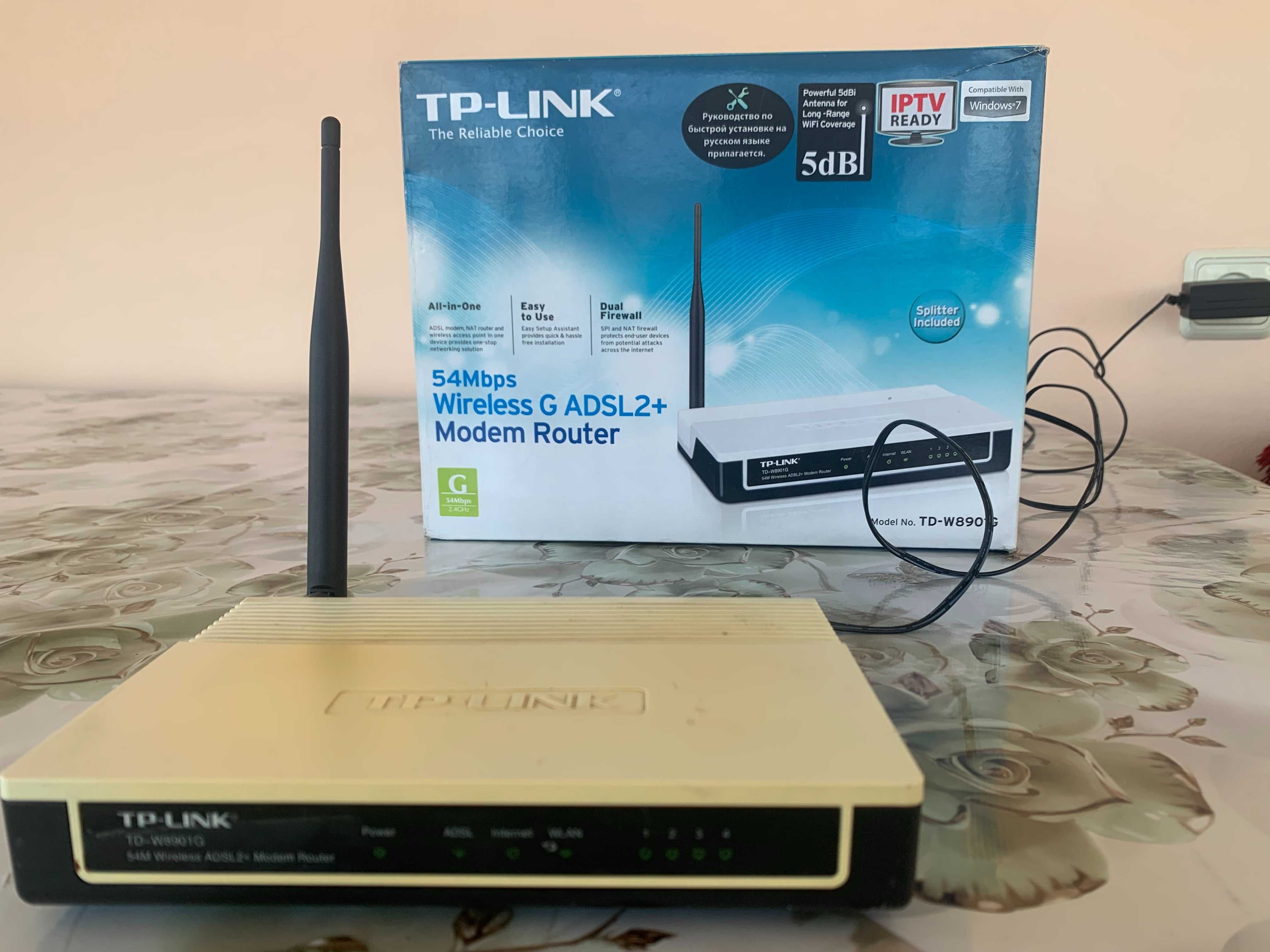 Модем " TP - LINk" модель ТD - W8901G  б/у