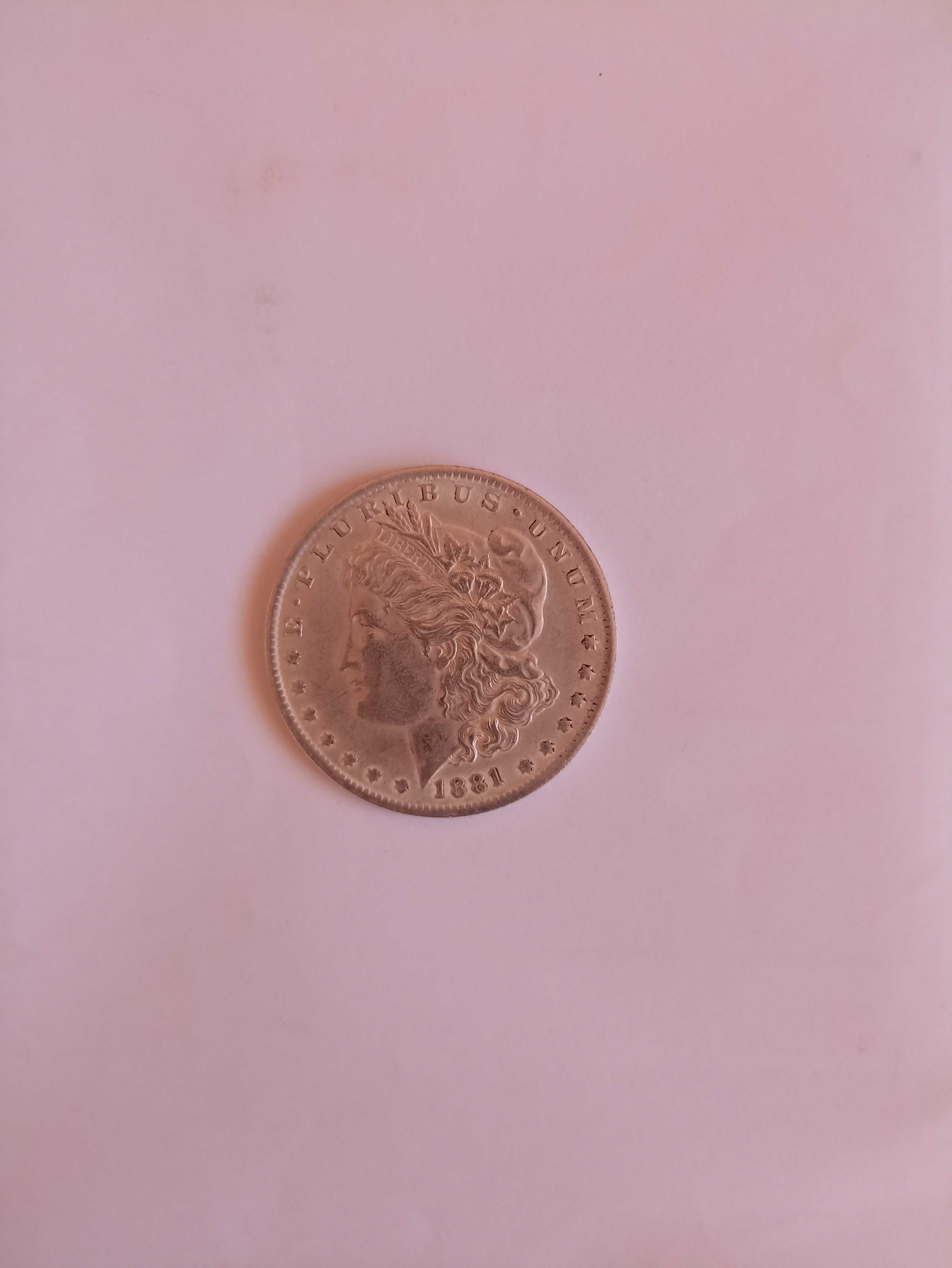 Монета 1 $ от 1881г.
