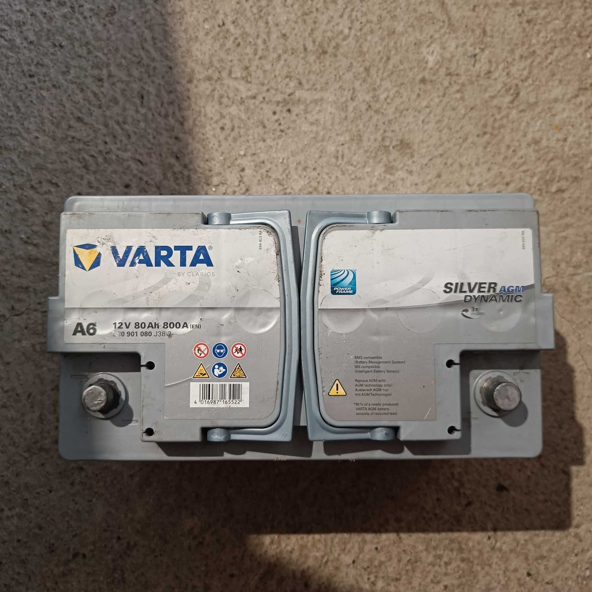 Акумулатор Varta Silver 80 Ah 800 A AGM