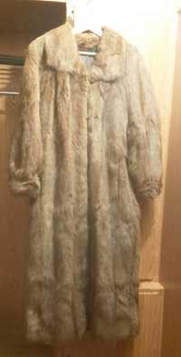 Дамско кожено палто естествен косъм-визон.