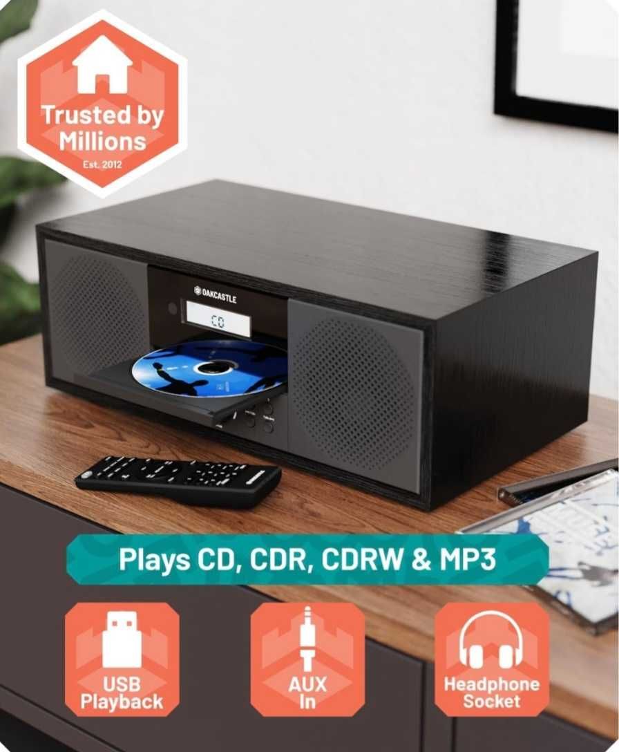OAKCASTLE DAB500 | Bluetooth DAB+ радио и CD плейър.
