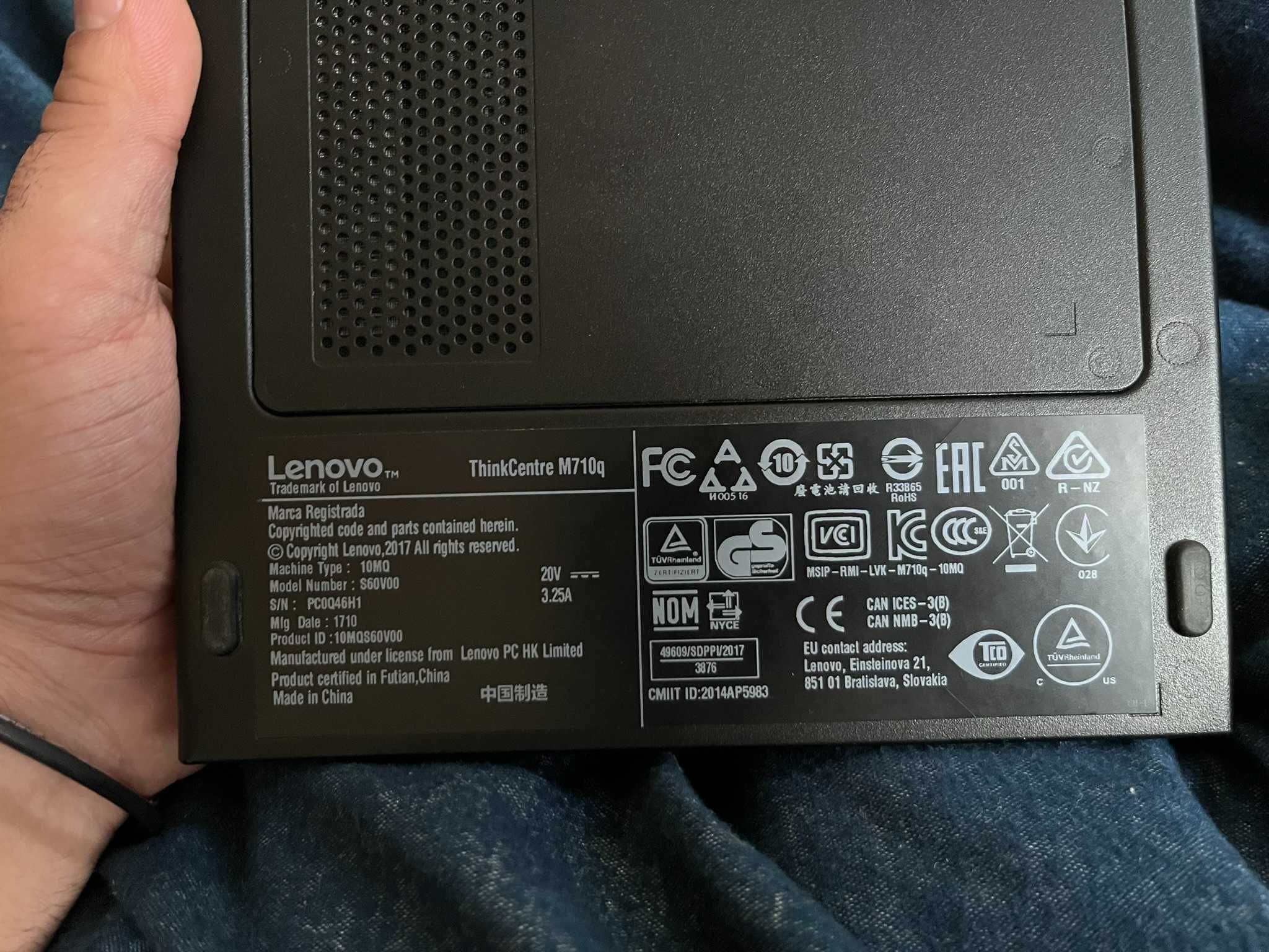 Lenovo ThinkCentre M710q i5-7500T/500GB SSD/24GB