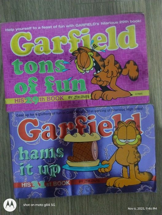 Vând carti de benzi desenate cu Garfield și cursuri de pictura