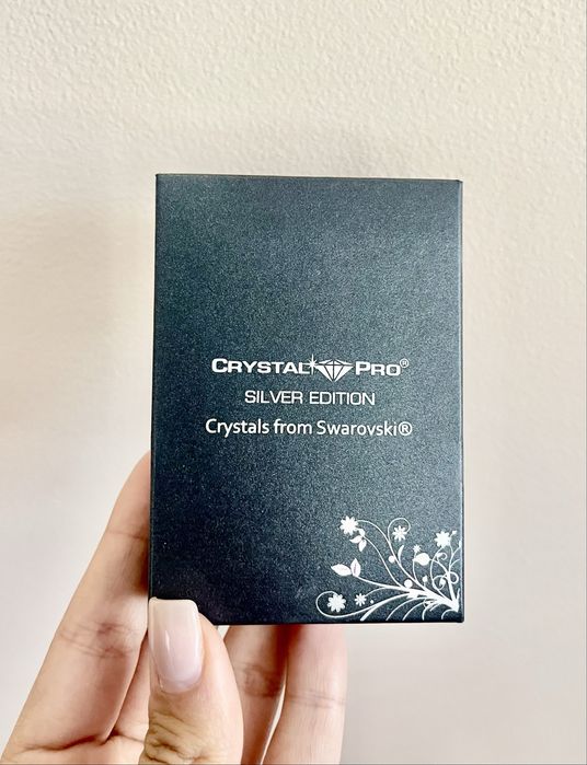 Сребърен комплект с розови перли