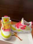 Air Jordan 4 white lemon pink