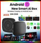 Smart Ai Box Android Wireless CarPlay /Android Auto