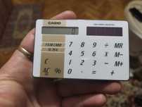 Калкулатори Casio тип кредитна карта със соларна батерия, 100% Японски