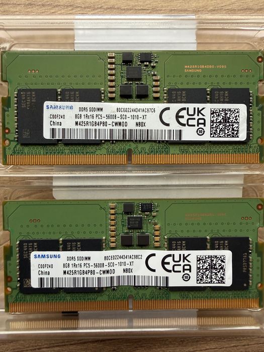Samsung DDR5 16GB (2x8GB) 5600MHz SO-DIMM – RAM laptop