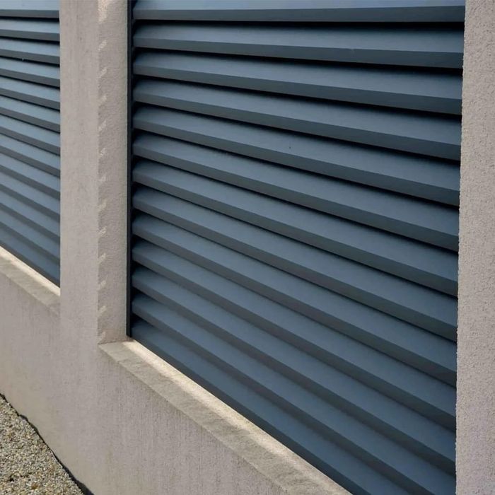 Garduri din panou stil jaluzea, șipcă metalica, tabla, BCA și plasa