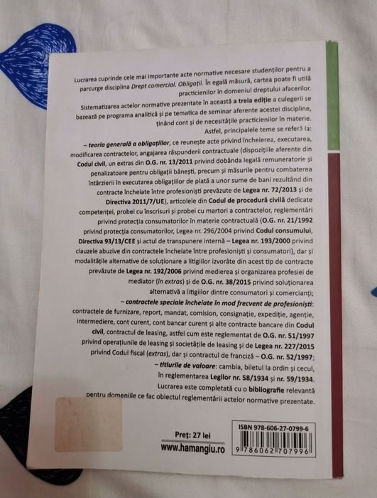 Legislația contractelor Andreea Stanescu