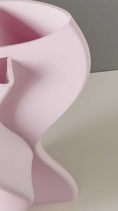 Vază frumoasă. Sculptură modernă Wobble