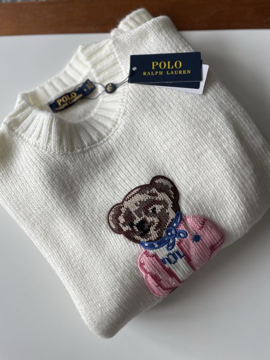 Дамски пуловер с мече Polo