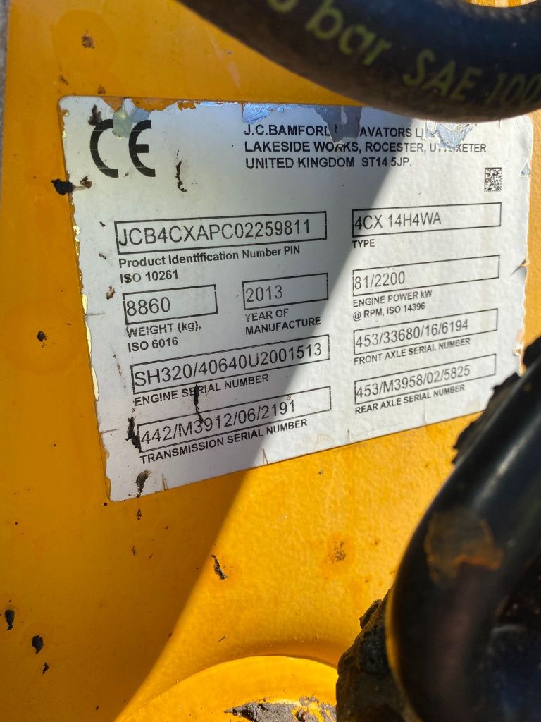 Buldoexcavator jcb 4cx 2013 joystick