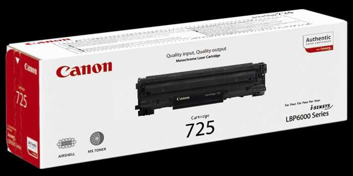 Canon CRG 725 Cartus Toner Black ORIGINAL SIGILAT