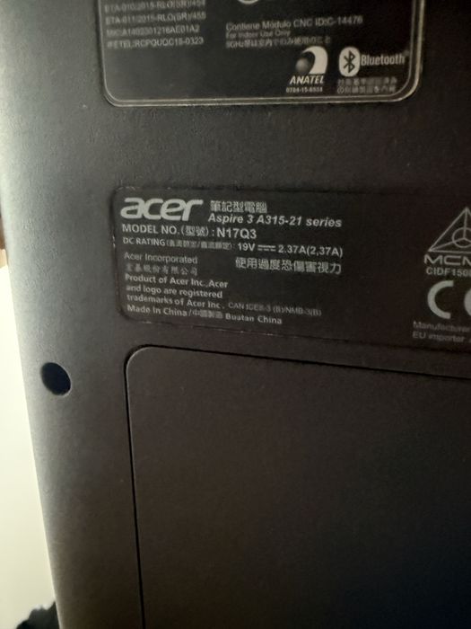 Vand laptop Acer Aspire 3 A315-21-90VF