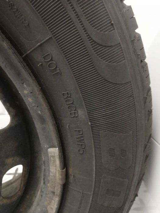 Желязна джанта 14" с нова гума Boto, подходяща за резервна.