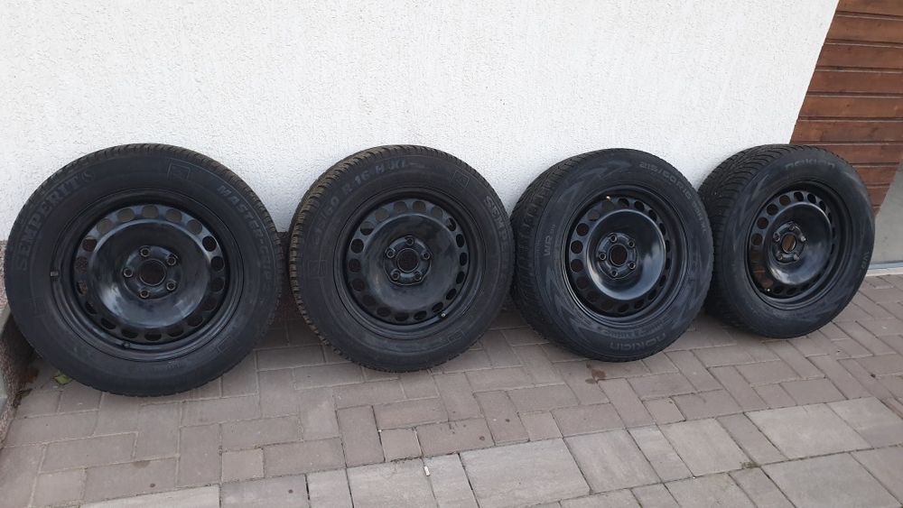Jante cu cauciucuri de iarna pe 16 inch Vw passat