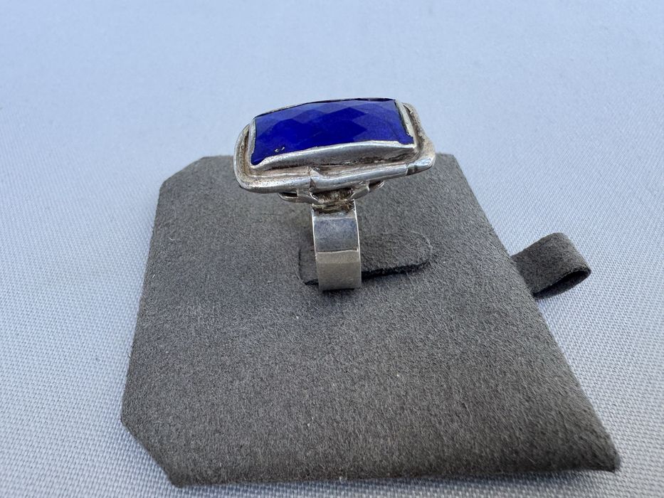 Inel din argint si lapis lazuli
