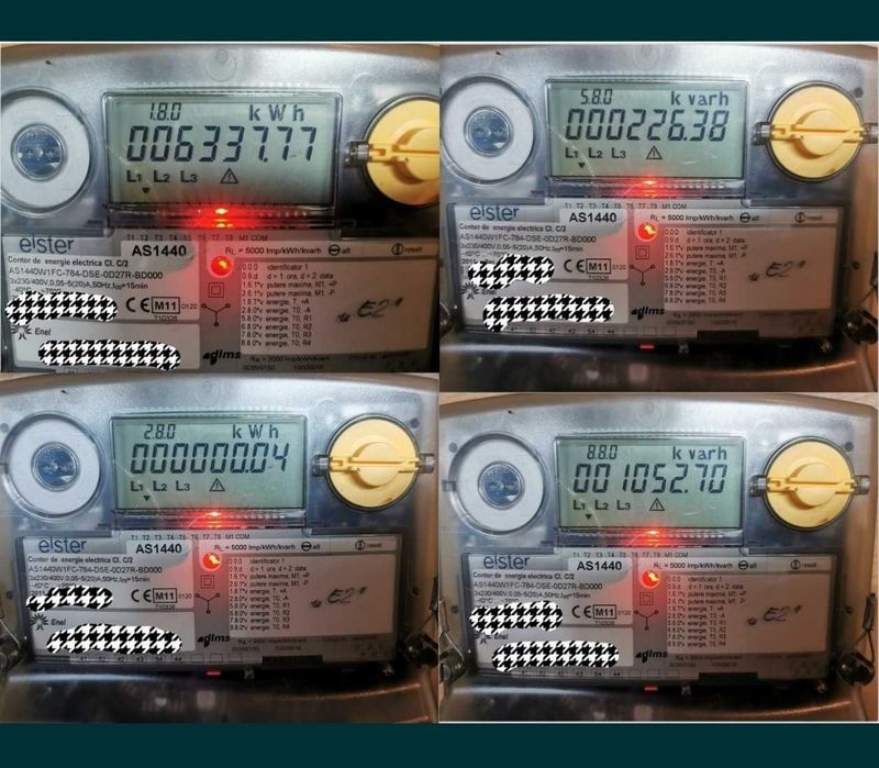 Contoare electronice trifazate si monofazate de energie electrică