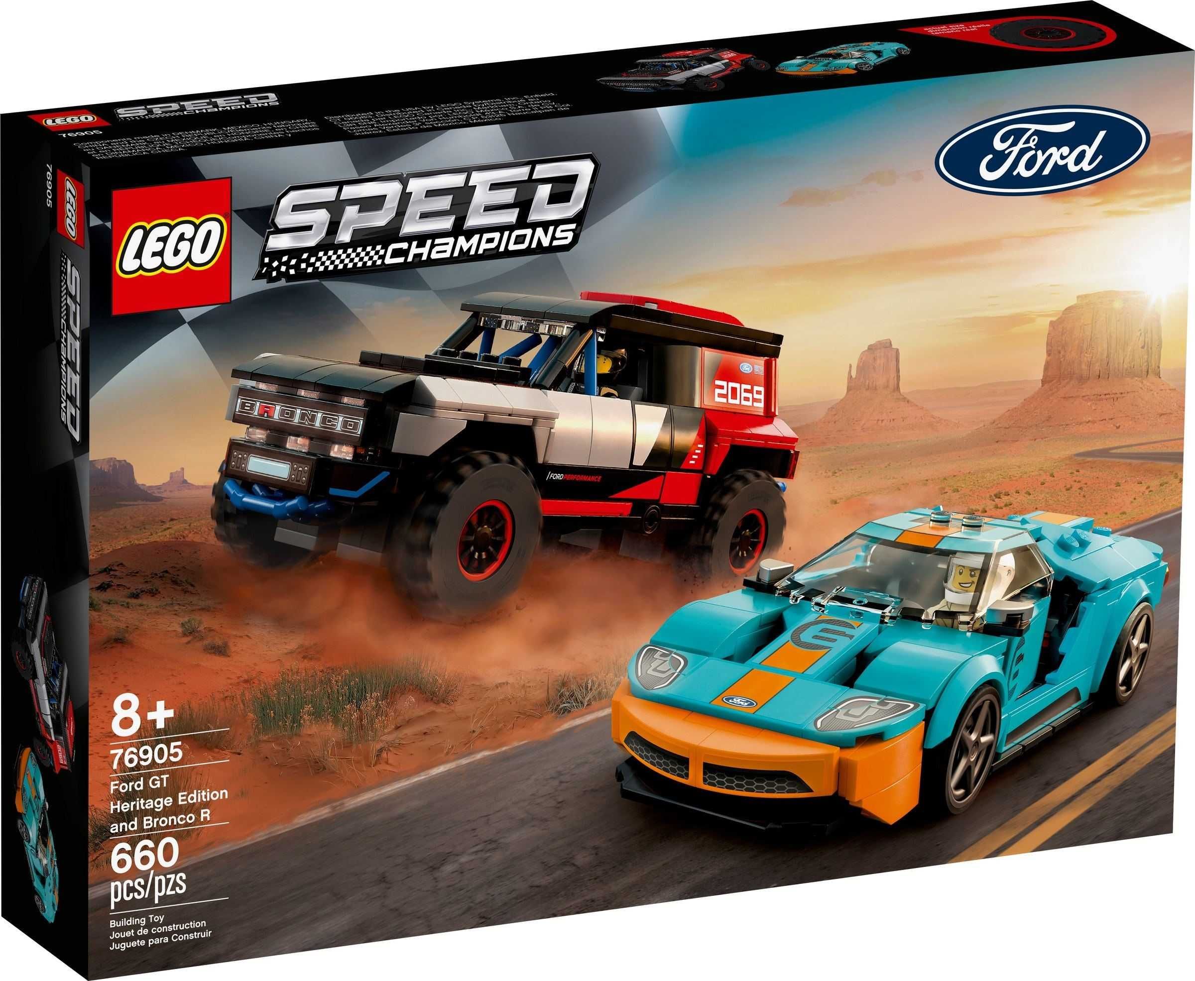 LEGO Speed Champions- 76905: Ford GT Heritage Ed. & Bronco NOU sigilat