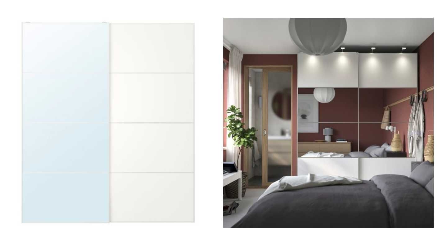 2 плъзгащи врати 236x100 IKEA AULI/MEHAMN  за система PAX
