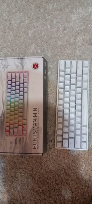 Tastatura Mecanica Razer Huntsman Mini, Mercury edition, Red switch