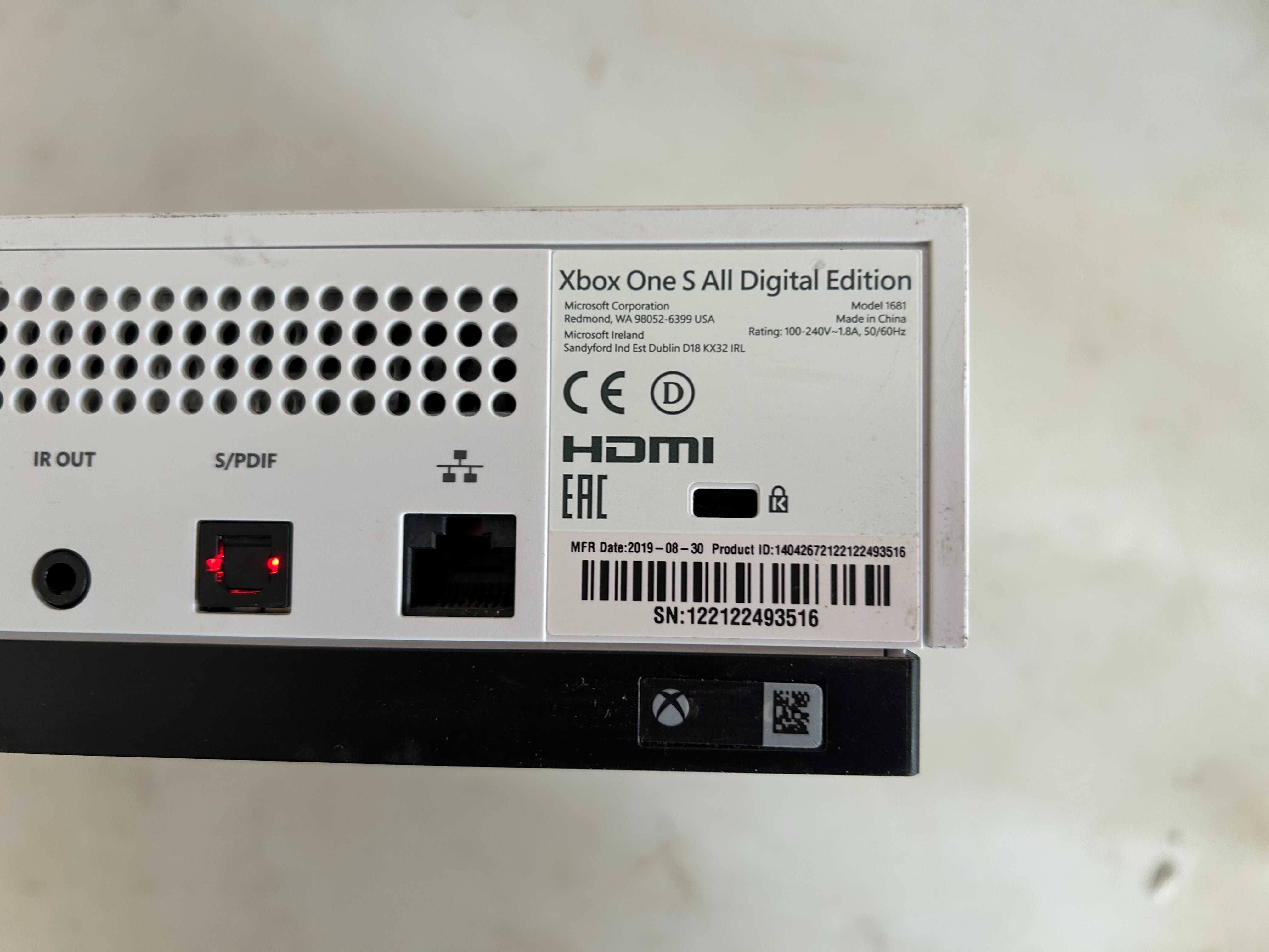 Конзола Xbox One S All Digital Edition