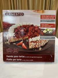 Стъклено плато за торти ERNESTO (произведено в Англия)