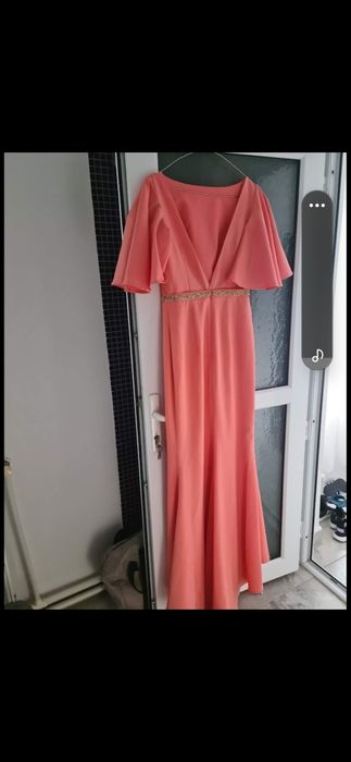 Rochie lunga corai