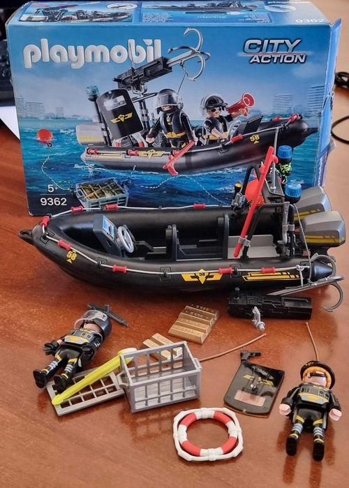PLAYMOBIL City Action 9362 – Barca echipei SWAT (9362) - SET COMPLET