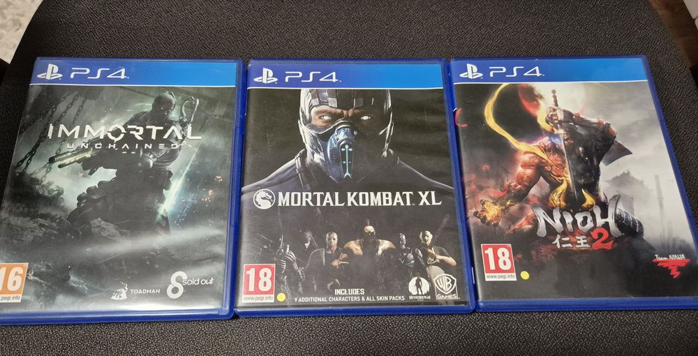 15 лева броя - PS4 игри, Mortal Kombat Xl, Nioh 2, Immortal unchained