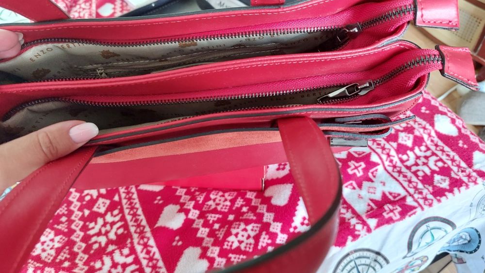 Poseta din piele Enzo Bertini