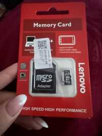 Микро SD карта Памет 2TB + адаптер
