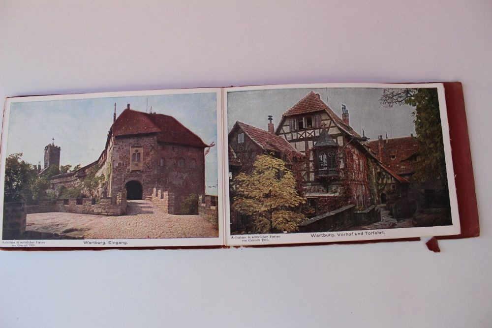 Set 12 poze/carti postale GERMANIA - DIE WARTBURG, 1913