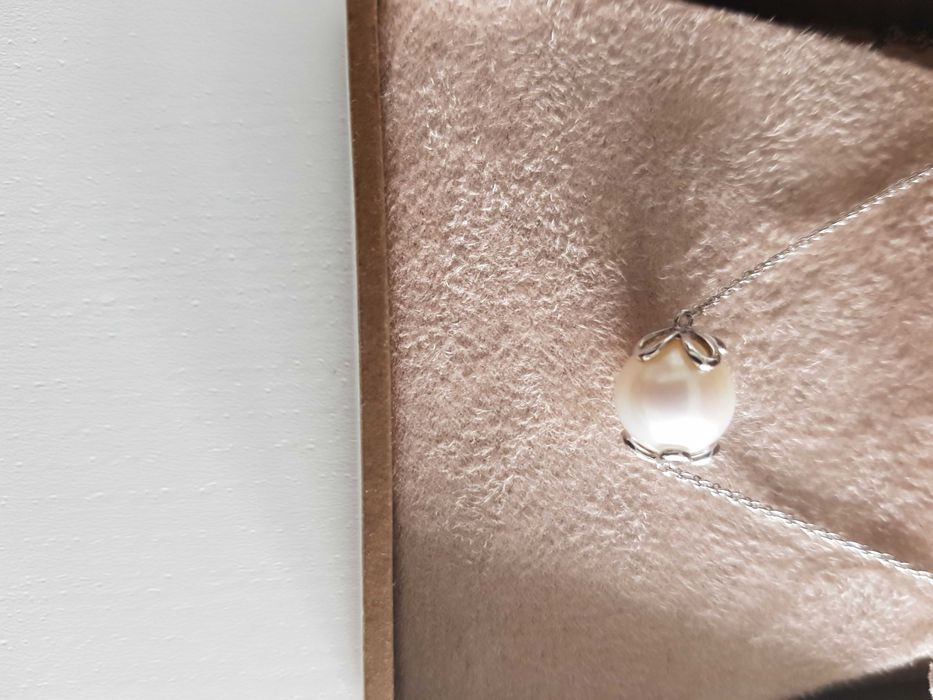 Super Oferta-Colier Aur 18K-Diamante si Perla