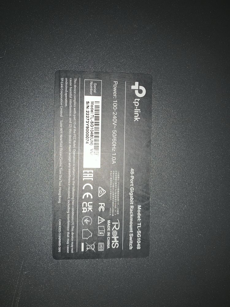 Продам Switch 48 port TP-Link TL-SG1048