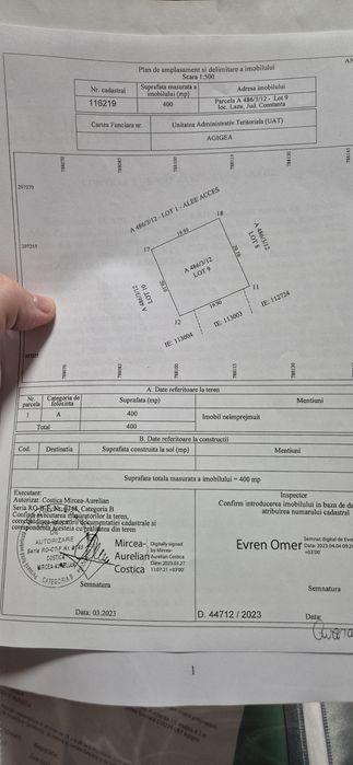 Teren 400 mp langa municipiul Constanta, sat Lazu