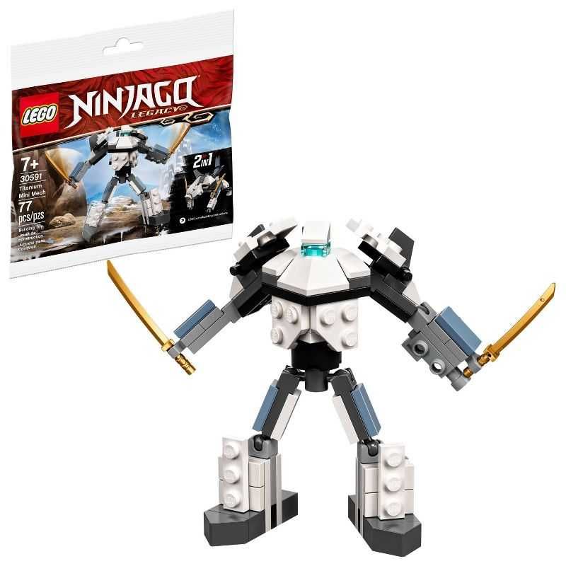 НОВИ! LEGO® 30591 Ninjago Титаниев мини робот 2в1