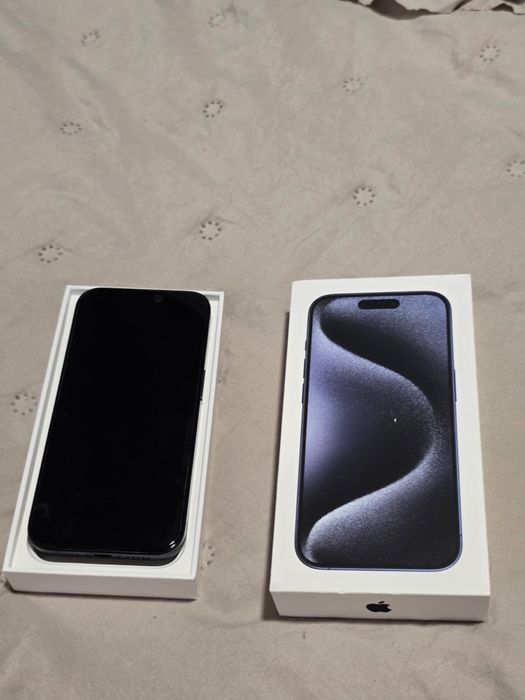 Telefon APPLE iPhone 15 Pro 5G, 128GB, Blue Titanium