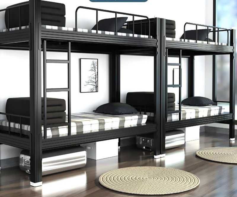 Кровать студенческая, двухъярусная, металлическая