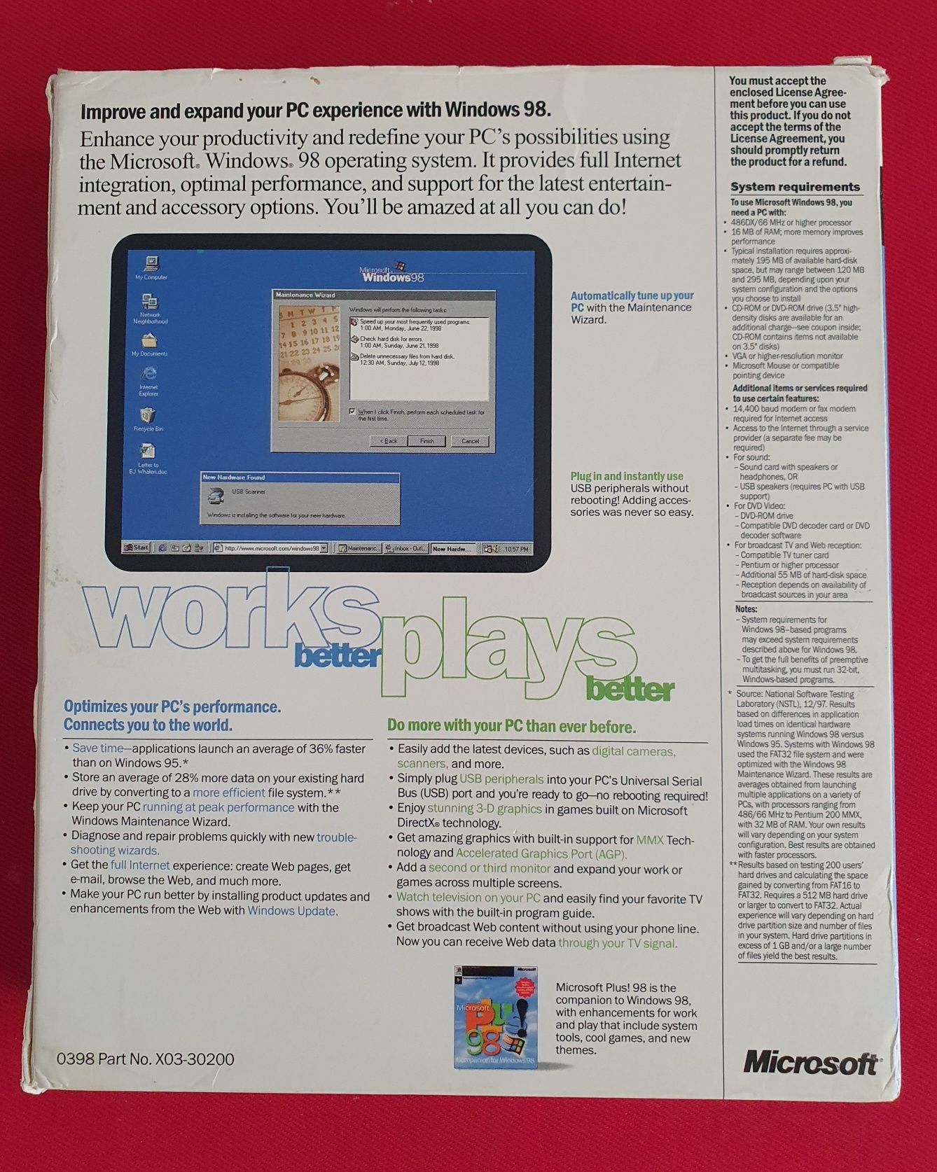 Windows 98 big box de colectie rar