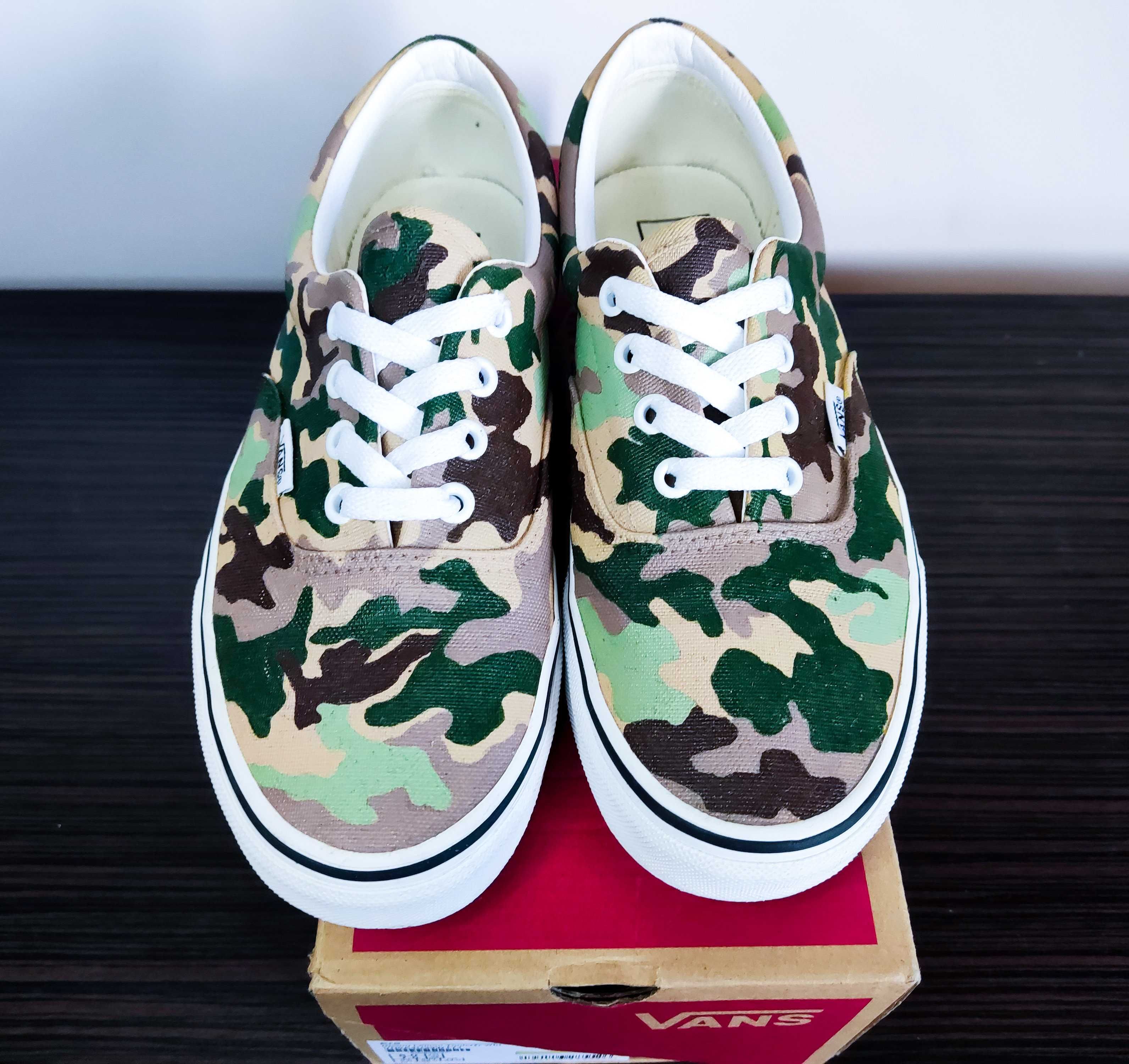 Vans Era personalizați cu model camuflaj - mărime 38