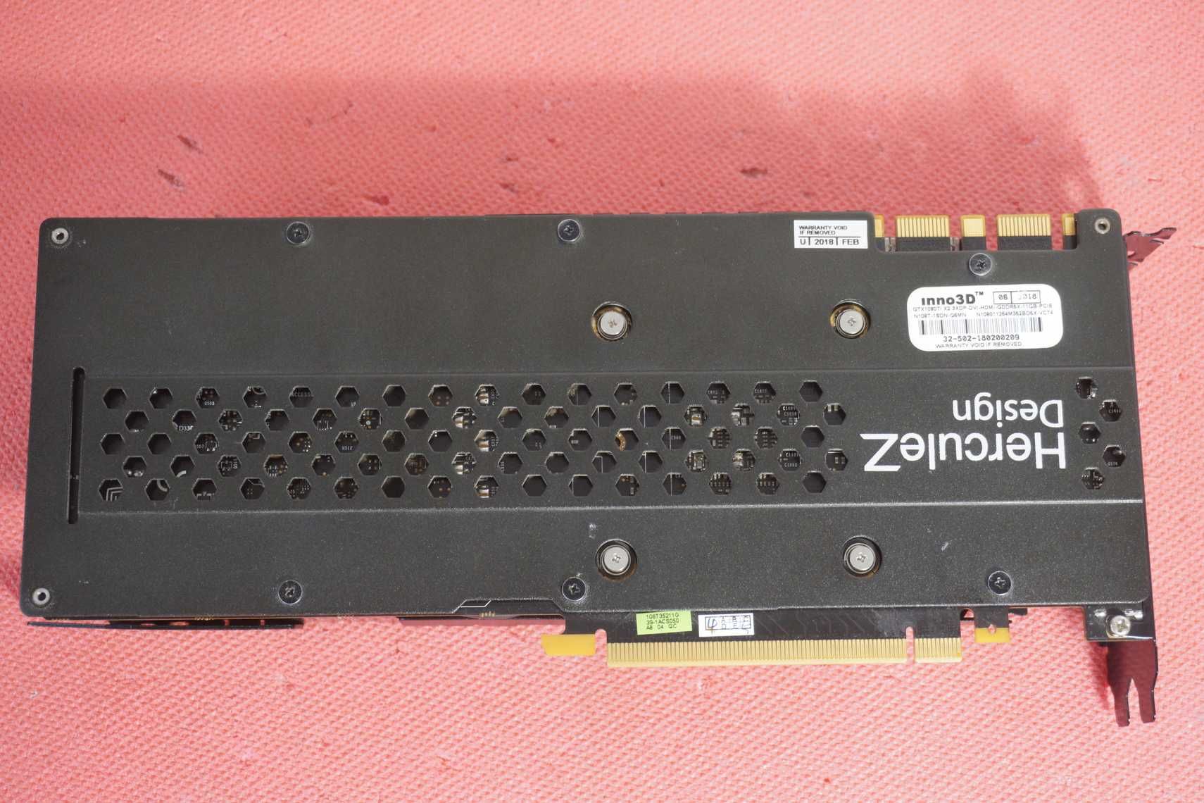 [вентилаторите не работят] GTX 1080 Ti 11GB Inno3D Herculez видеокарта