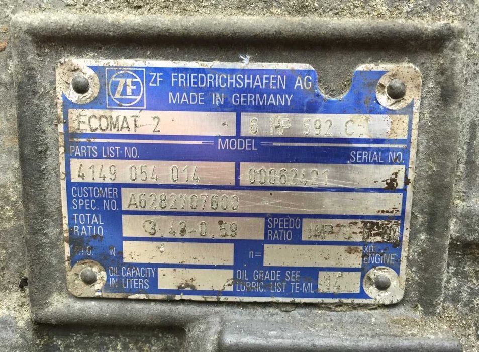 Cutie de viteze camion Mercedes ZF ECOMAT2 6HP592C / piese camion