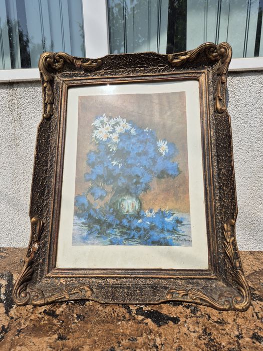 Vând rama tablou ideala  decor clasic saloane frizerie România in 1986