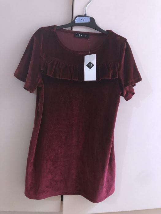 Rochita fete noua catifea 6/7 ani