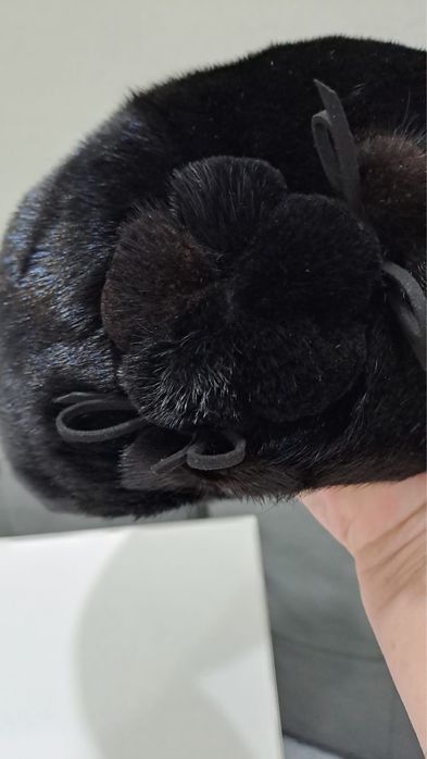 Норковый берет шапка головной убор