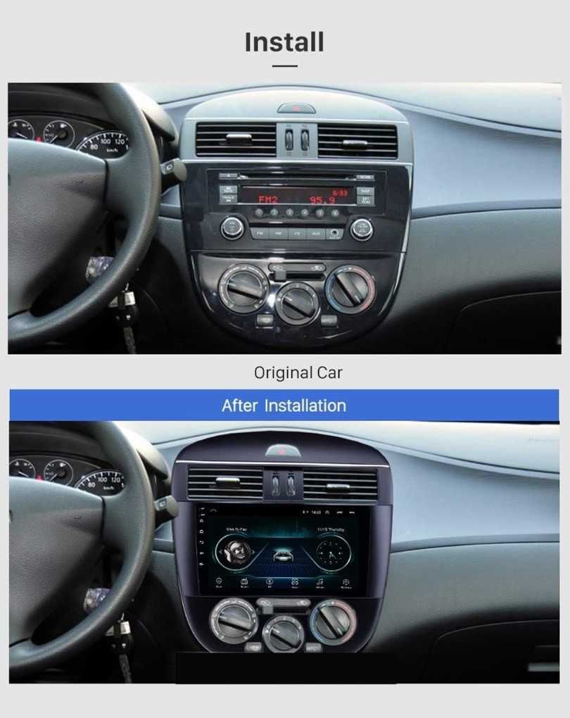 Nissan Tiida Pulsar  Климатик  2011/2015 9" - Навигация , 9722