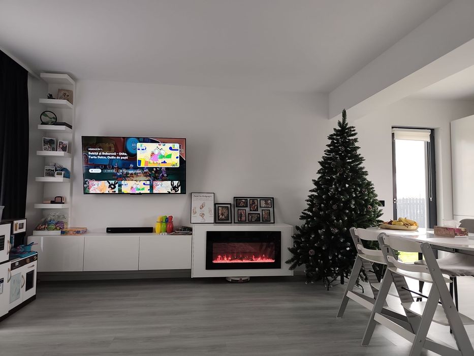 Casa pe parter single.